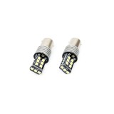 Set becuri auto cu LED CANBUS P21W BA15S 15 SMD 7.5W Alb 12/24V AM01293., Universal