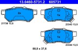 ATE 13.0460-5731.2 set placute frana,frana disc