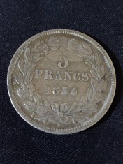 Franța 1834 W - 5 franci - Monedă de argint #4