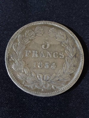 Franța 1834 W - 5 franci - Monedă de argint #4 foto
