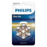 Baterie auditiva zinc air blister 6 buc phili, Philips