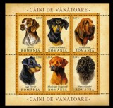 C&acirc;ini de v&acirc;nătoare, bloc de 6 timbre, 2005, nr. lista 1694a, MNH