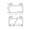 Placute frana Genesis G70 (Ik) 09.17-; Kia Stinger (Ck) 06.17-, Stinger Hatchback Van (Ck) 06.17-, Fata, BREMBO