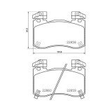 Placute frana Genesis G70 (Ik) 09.17-; Kia Stinger (Ck) 06.17-, Stinger Hatchback Van (Ck) 06.17-, Fata, BREMBO