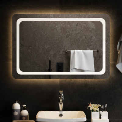 Oglinda de baie cu LED, 90x60 cm GartenMobel Dekor foto