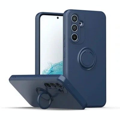 Husa Cover Silicon Finger Grip pentru Samsung A14 5G Bulk Albastru foto