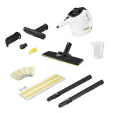 Aparat de curatat cu abur Karcher SC 1 EasyFix, 1200 W, 0.2 l, 3 bar, Alb/Negru
