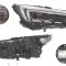 Far Opel Crossland X, 03.2017-, fata, Dreapta, cu LED daytime running light; LED; electric; fara LED controlling unit; cu motor;