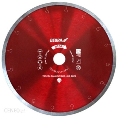Disc diamantat placi ceramice dure, 200 x 25.4mm, Dedra foto
