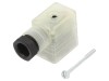 Conector Mama cu Valva Hirschmann 3 Pini 90&deg; IP65 8A Rosu Cablu 4.5-7mm
