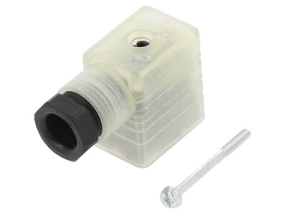 Conector cu valvă 3 pini 90&amp;deg; foto