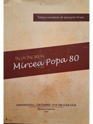 Georgeta Orian - In honorem Mircea Popa 80 (semnata) (Editia: 2019) foto