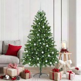 vidaXL Brad de Crăciun cu 300 LED cu suport Verde 180 cm PE 3396334