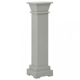 Cumpara ieftin Suport de plante clasic forma stalp patrat gri 17x17x66 cm MDF