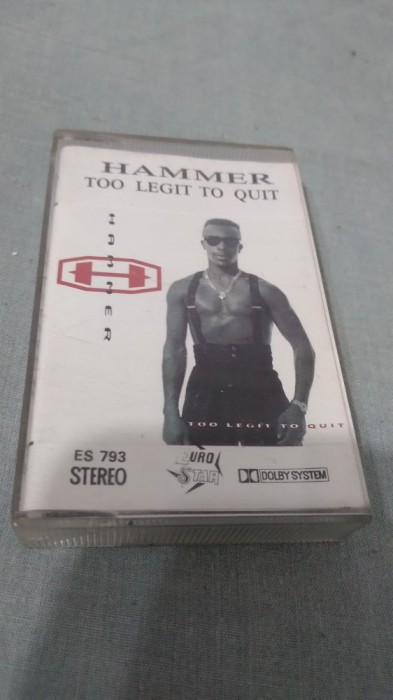 CASETA AUDIO MC HAMMER -TOO LEGIT TO QUIT ORIGINALA FOARTE RARA !!!EUROSTAR
