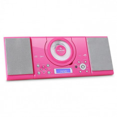 Auna Sistem stereo MC-120 Hi-Fi MP3 CD Player USB, roz foto