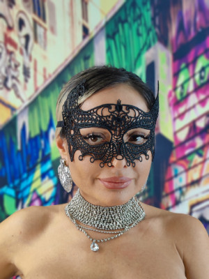 MSK80-1 Masca din broderie Mysterious Masquerade Mask foto