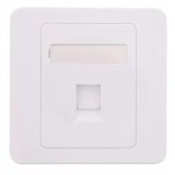 Capac priza RJ45 fara Keystone 1-port alb Well