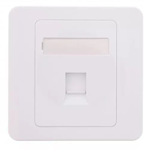 Capac priza RJ45 fara Keystone 1-port alb Well