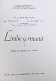 LIMBA GERMANA VOL. II - TEXTE DE SPECIALITATE - CHIMIE de JEAN LIVESCU si SILVIU TILENSCHI , 1966