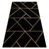 Exclusiv EMERALD covor 1012 glamour, stilat, geometric negru / aur, 200x290 cm