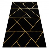 Exclusiv EMERALD covor 1012 glamour, stilat, geometric negru / aur, 200x290 cm