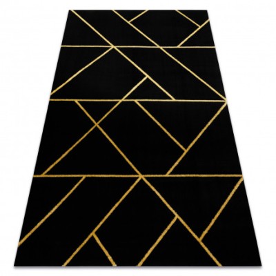 Exclusiv EMERALD covor 1012 glamour, stilat, geometric negru / aur, 200x290 cm foto