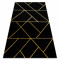 Exclusiv EMERALD covor 1012 glamour, stilat, geometric negru / aur, 200x290 cm
