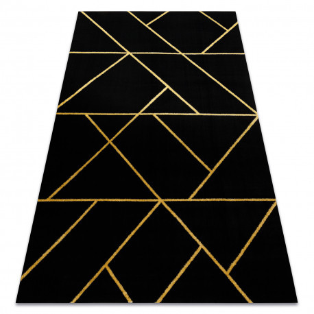 Exclusiv EMERALD covor 1012 glamour, stilat, geometric negru / aur, 180x270 cm