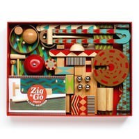Set de constructie trasee Zig and Go Djeco 48 piese foto