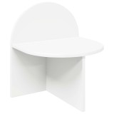 vidaXL Noptieră Alb 40 x 35,5 x 45,5 cm Lemn prelucrat 8001131