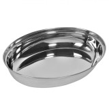 Platou Metalic, Diametru 22 cm, &Icirc;nălțime 4 cm, Argintiu, Oem