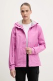 Helly Hansen geacă de ploaie Aden femei, culoarea roz, 62650