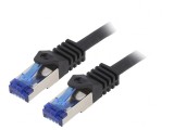 Patch Cord Negru S/FTP Cat 6a 3m LSZH