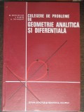 Culegere de probleme de geometrie analitica si diferentiala