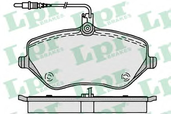 Set placute frana,frana disc PEUGEOT 407 (6D) (2004 - 2016) LPR 05P1202