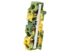 Conector de &Icirc;mbinare Șine 0,5-16mm&sup2; 1 Piste 3 Borne Galben-Verde