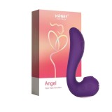 Honey Play Box, Angel, Suce clitoridiene, vibrator pentru punctul G și limbă pentru lins clitoris 3-in-1, 9 Vibrating + 9 Lickin