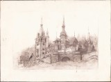 P2/146 Castelul Peleș, aquaforte, 1998, nr. 73/100