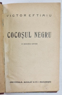 COCOSUL NEGRU , EDITIA A VI A de VICTOR EFTIMIU foto