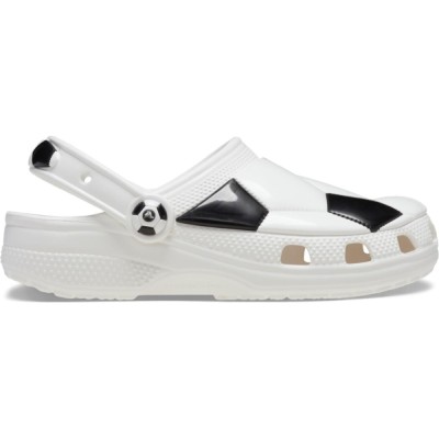 Saboti Crocs Classic Soccer Clog Kids Alb - White/Black foto