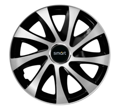Set 4 capace roti Drift exrta Gri-Negru R14 pentru gama auto Smart foto