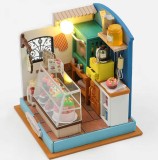 Puzzle 3D, Casa de papusi in miniatura DIY, Lucky Sweet Room, 8.5x7.5x7.5cm, Oem