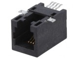 Soclu RJ9 4P4C SMT Orizontal Cat 5, ENCITECH