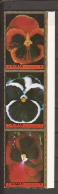 AJMAN 1972 FLORA ( serie dantelata) MNH foto