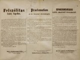Revoluția de la 1848: Guvernatorul Ludovic Wohlgemuth, publică PROCHIEMAȚIUNEA ADRESATĂ TUTUROR LOCUITORILOR TRANSILVANIEI pentru pacificarea Țării