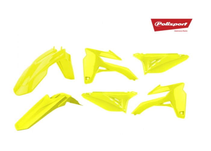 Kit plastice Sherco SE-R SEF-R 13- 15 Galben Fluo Polisport 90802