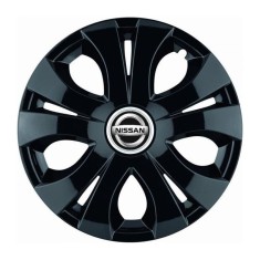 Set 4 Capace Roti Top Negru R15, Compatibil Cu Nissan