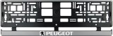 Cumpara ieftin Set 2 bucati, suport numar inmatriculare argintiu Peugeot, Autohelix MSA