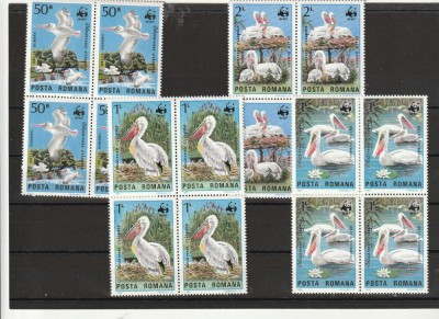 Romania Animale ocrotite WWF bloc de 4 Nr lista 1116 . foto